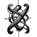quantum entanglement double tattoo tattoo design idea