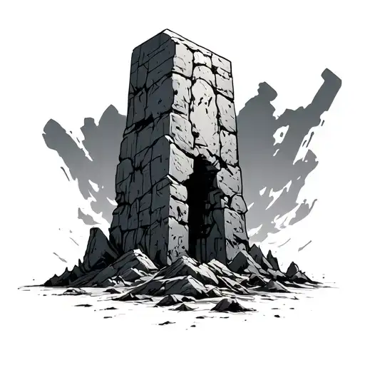 monolith from stalker tattoo design idea