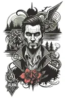 Alan Wake II tattoo design idea