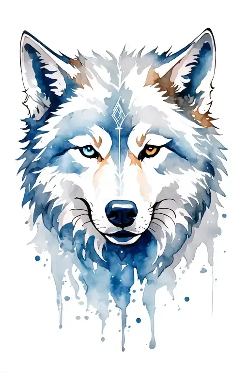 artorias and sif wolf tattoo design idea