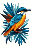 swallow and kingfisher  tattoo design idea