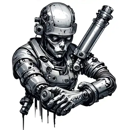 Machinist tattoo design idea