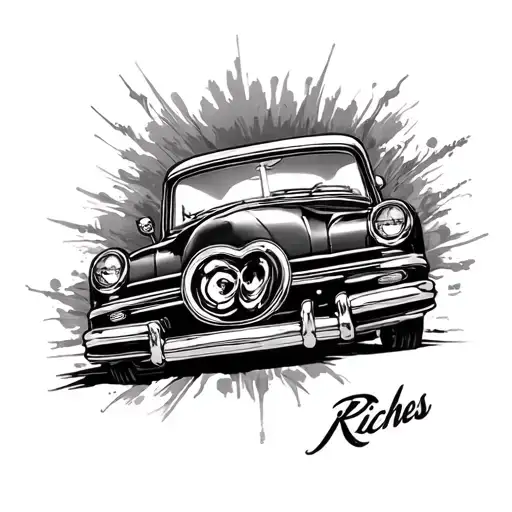 on the road to the riches don't forget to stop and take pictures tattoo design idea