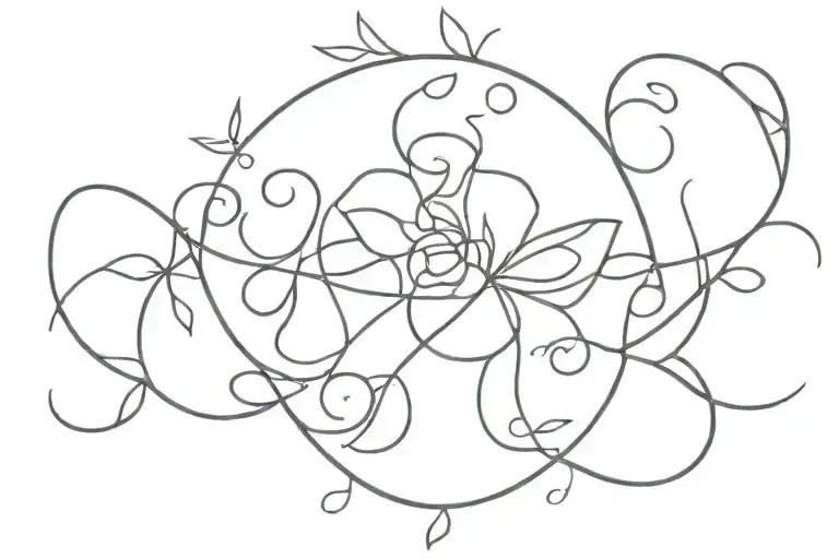 NAME VED AND TRADING tattoo design idea