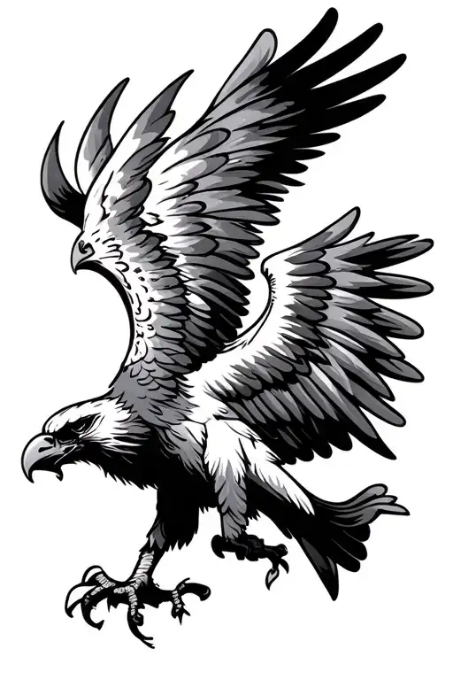 Polish eagle design inspired tattoo design idea