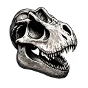 Dinosaur Skull tattoo design idea