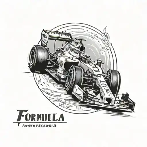 Formula 1 tattoo design idea