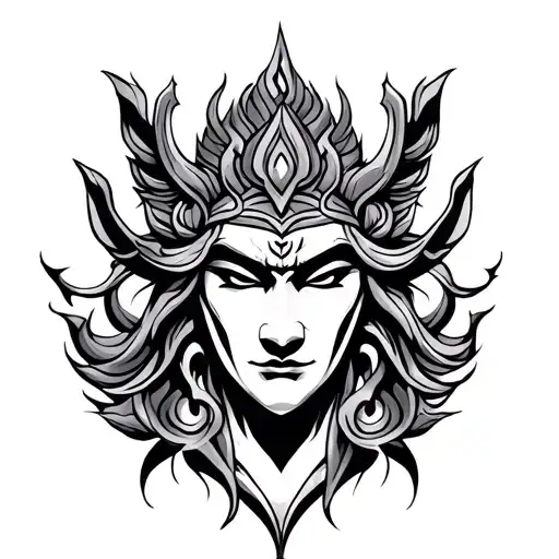 Vajra tattoo design idea