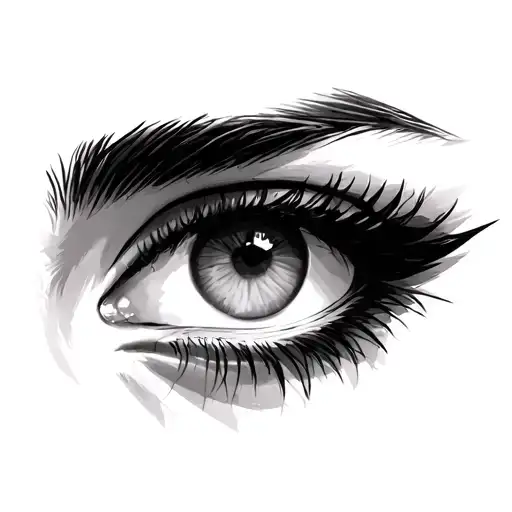 Eyebrow tattoo design idea