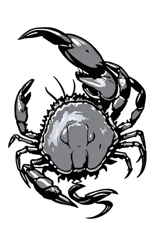 Crab, Oyster, Army Military police logo incorporated tattoo design idea