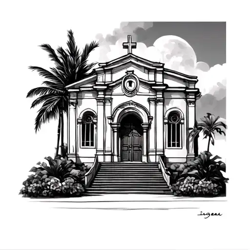 panama iglesia tattoo design idea