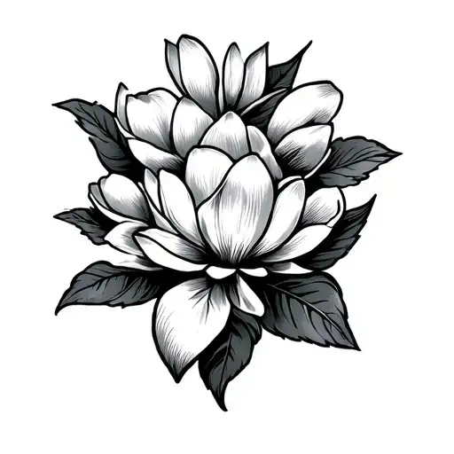 words wild magnolia, 18 wheeler tattoo design idea