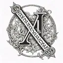 1997 Roman Numerals tattoo design idea