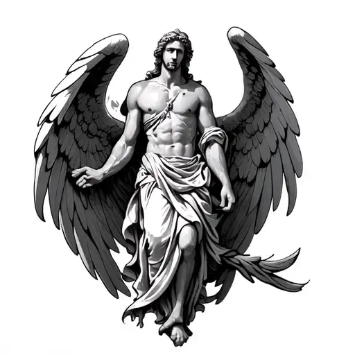 Archangel Michael tattoo design idea