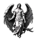 Archangel Michael tattoo design idea
