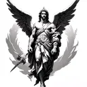 Archangel Michael tattoo design idea