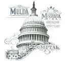 DC Capitol with Murda Capital lettering complemented tattoo design idea