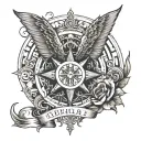  want to have a fullarm tatoo that has something to do with god like a Verse or something and the Birthdays from the peo tattoo design idea