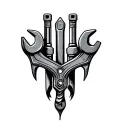 spanner tools tattoo design idea