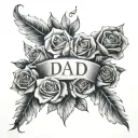Dad Who Passed Away tattoo design idea