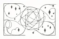 Blackout tattoo depicting tattoo design idea