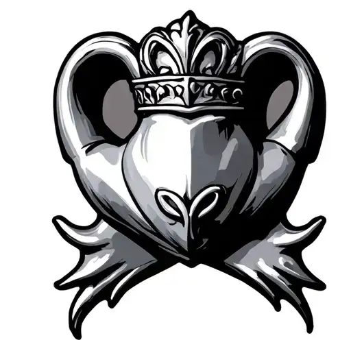 Claddagh symbol tattoo design idea