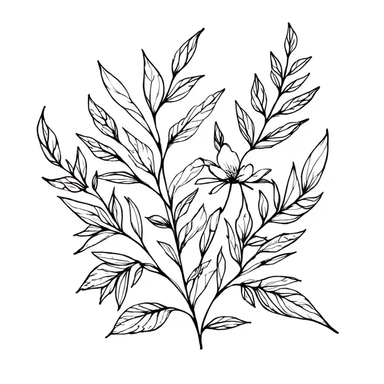 nature love tattoo design idea