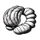 breads forming a circle tattoo design idea