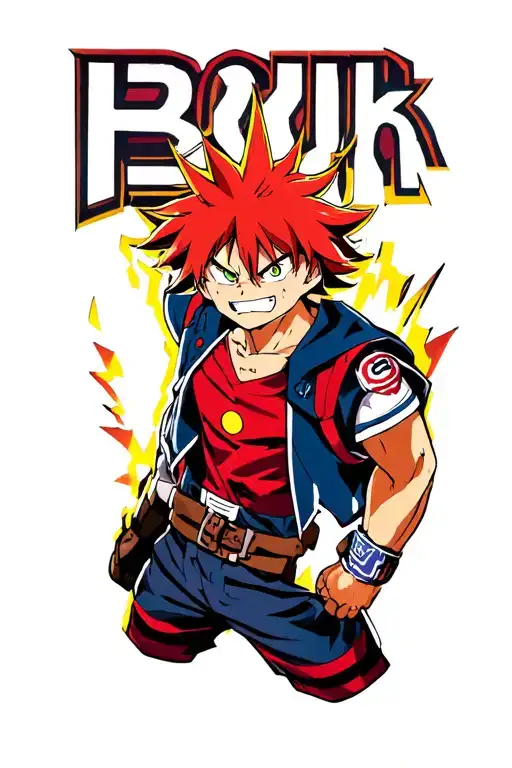 Boku no hero academia tattoo design idea