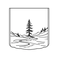 aspen tree with river tattoo design idea