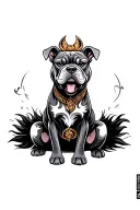 fu dog tattoo design idea