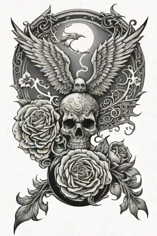 rise again tattoo design idea