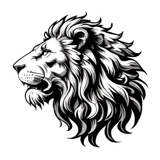 A detailed tattoo on my shoulder of the lion of Judah in classic style, but without rastafari symbolism, to represent tattoo design idea
