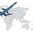 Airplane (Airbus A380-800)CompassRadarWorld map detailDate: 2002.06.07 DubaiInscription: "Born to fly"Thin, clean  tattoo design idea