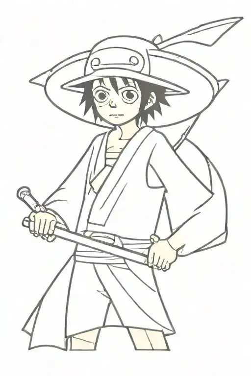 one piece x star wars tattoo design idea