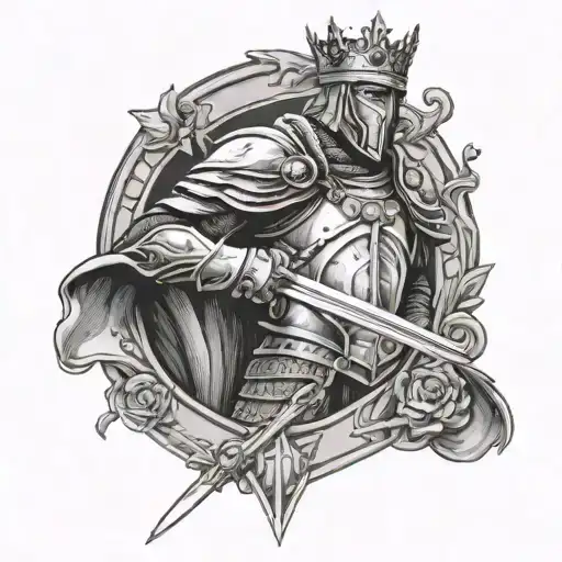 King Arthur tattoo design idea