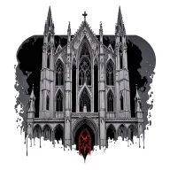 cathedral tattoo design idea