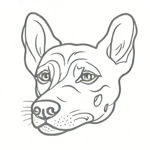 paw print dog playing card western tattoo design idea