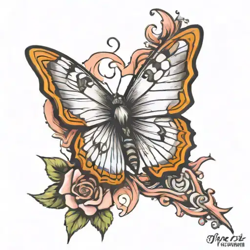 lesson not a loss tatto mixed tattoo design idea