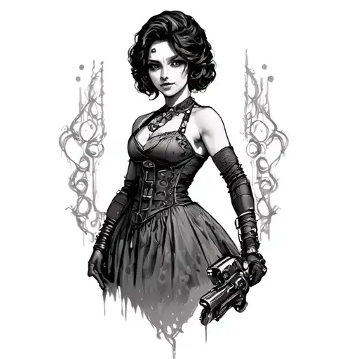 Bioshock elizabeth tattoo design idea