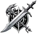 sword excalibur cornwall tattoo design idea