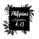 Philippians 4:13 written in cursive tattoo design idea