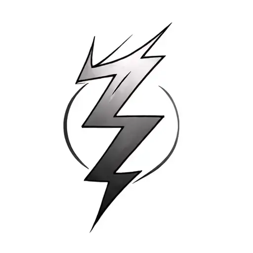 Coverup Lightning Bolts tattoo design idea