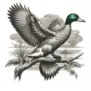 Duck Hunting tattoo design idea