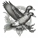 Duck Hunting tattoo design idea
