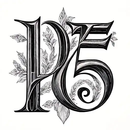 1975 Roman Numerals tattoo design idea