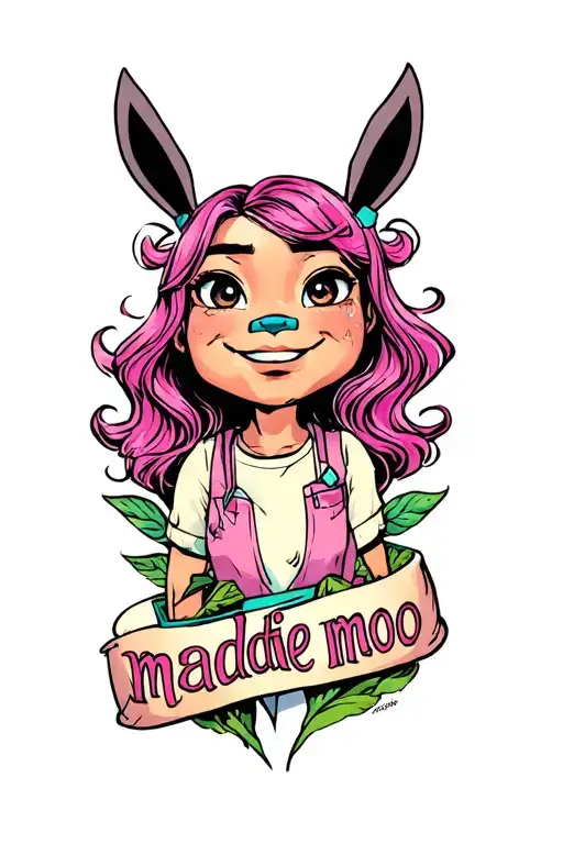 forearm tattoo to commerorate my daughters birthday October 13 2008, her nicknames maddie moo tattoo design idea