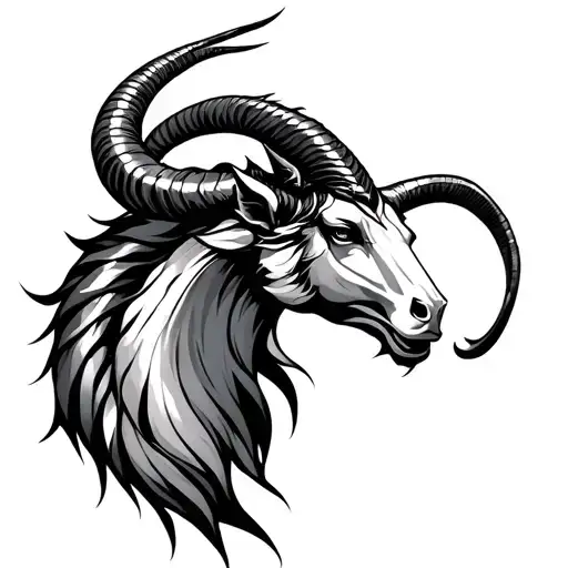 Capricorn Japanese tattoo design idea