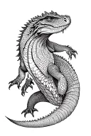 komodo dragon tattoo tattoo design idea