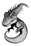 komodo dragon tattoo tattoo design idea